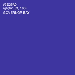 #3E35A0 - Governor Bay Color Image
